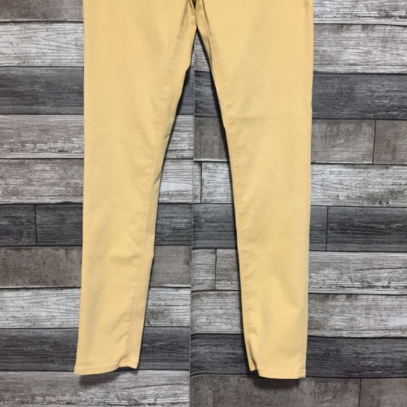 Ag The Abbey Ankle Mid Rise Super Skinny Pants Women’s 26R Yellow (Inseam 28) - Picture 6 of 10